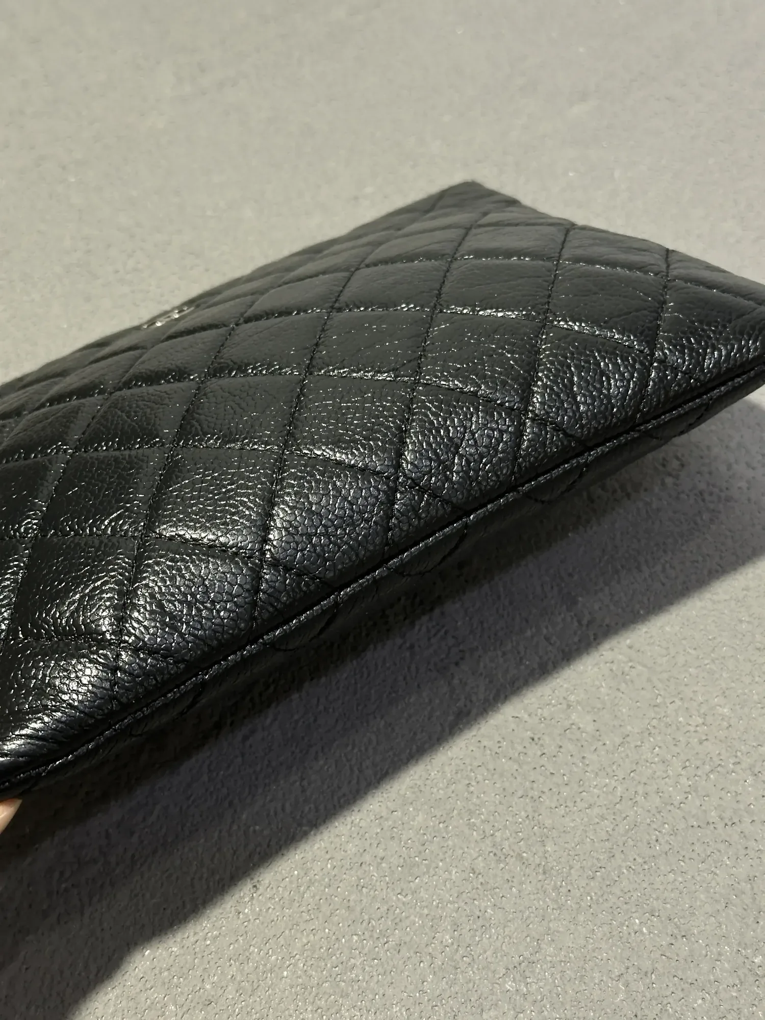 가방-샤넬 -염색 -클러치 클래식 파우치 스몰 캐비어 수선 후